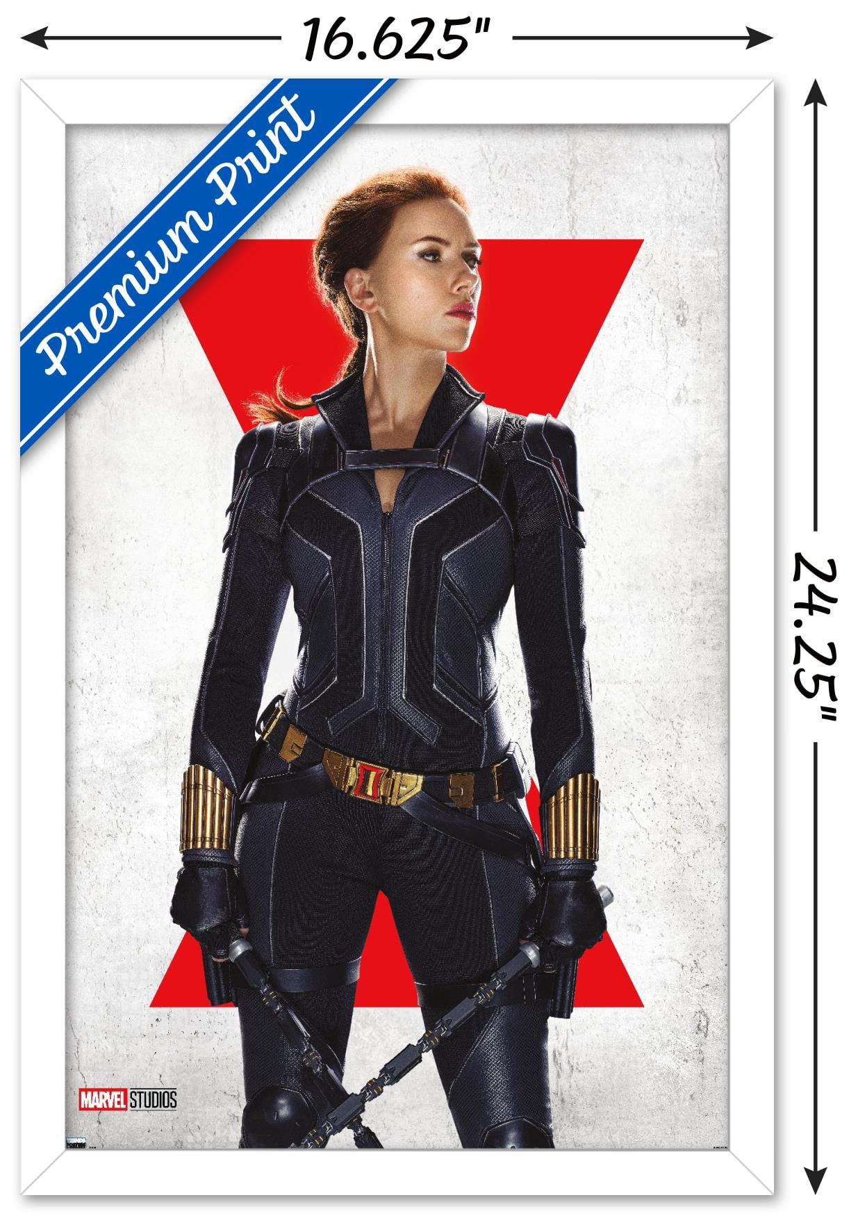 Marvel Black Widow - Black Widow One Sheet Wall Poster, 14.725" x 22.375", Framed