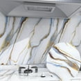 thumbnail image 6 of Kitchen marble wall stickers waterproof and oil-proof thick stickers stove countertop protective film self-adhesive wallpaper, 6 of 10