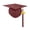 Dark Red One Size, variant on Joernso Graduation Cap with 2025 Tassel Class of 2025 Unisex Adult Matte Graduation Cap for High School Bachelor