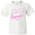 thumbnail image 3 of Inktastic I Love My Grandpa in Pink Chalk Heart Youth T-Shirt, 3 of 5