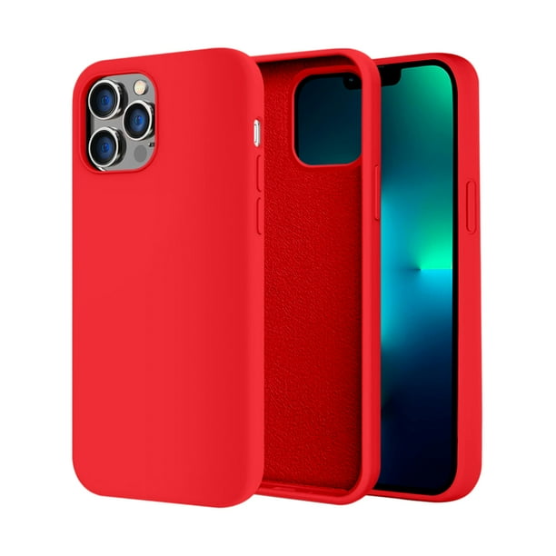 Funda de Protección para iPhone 13 Pro - Sovico - Silicón con Forro de Microfibra