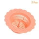 thumbnail image 3 of Filtro de Drenaje de Fregadero Uxcell, Filtro de Cocina de Plástico para Atrapar Cabello, Paquete de 2 en Rosa, 3 of 6