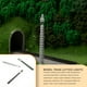 thumbnail image 5 of Injueey Modelo de tren, poste de luz, decoraciones para el jardín del hogar, luz LED de vía férrea, artesanía de un solo cabezal, lámpara de pista, Artesanía Plata Injueey HA064469-01, 5 of 6