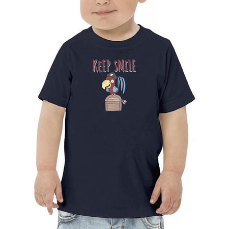 Cute Pirate Parrot Smile T-Shirt Toddler -Image by Shutterstock 2 Toddler