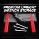 thumbnail image 3 of 40pc Magnetic Wrench Organizer Sturdy Tool Storage Shelf Black, 3 of 5