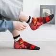 thumbnail image 2 of Zufioo Garfield Print 30cm Adult Socks, Contrast Color Straight Socks Sports Socks - Moisture Wicking, High Elasticity, Unisex, 2 of 7