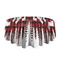 thumbnail image 5 of Red Christmas Pattern Round Tablecloth 60"x60",Wrinkle Wipeable Table Cloth for Kitchen Dining Room Picnic Patio Party, 5 of 6