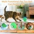 thumbnail image 2 of 2025 New 1Pack Cat Ball Kitten Toys for Indoor Interactive Kitty Ball Toy Speedy Tail 360° Automatic Rolling(Green), 2 of 15