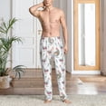 thumbnail image 5 of Uemuo Funny Chicken Pattern Men's Wide Leg Palazzo Lounge Pants with Pockets Light Weight Loose Comfy Casual Pajama Pants-XX-Large, 5 of 9