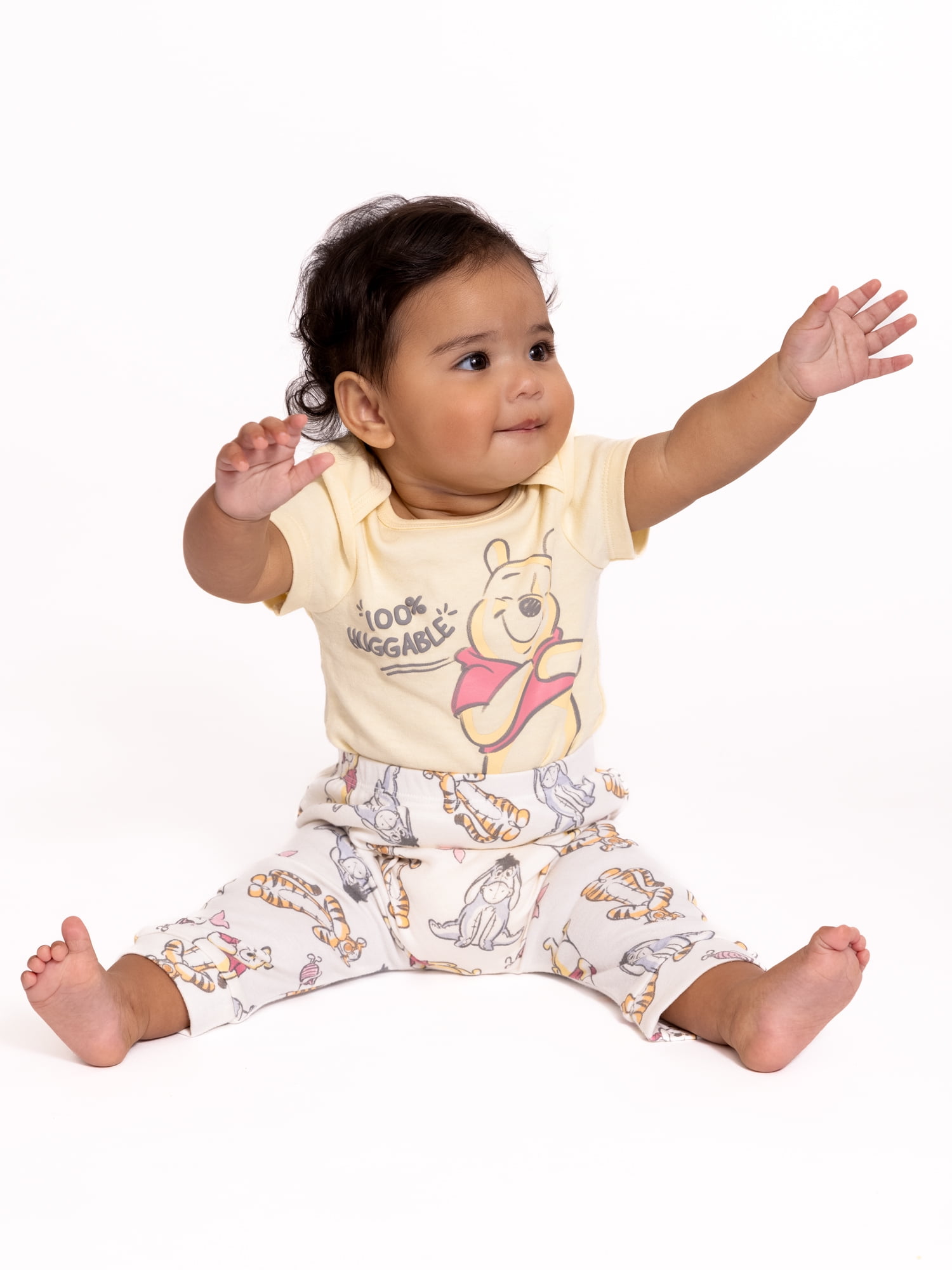 Disney Baby Wishes + Dreams Character Infant Baby Short Sleeve Bodysuits, 3-Pack, Sizes Newborn-12 Months