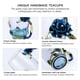 thumbnail image 3 of Dos tazas de cristal sin plomo hechas a mano con forma de mariposa y rosa azul, elegantes, no tóxicas, versátiles para bebidas multiusos, juego de regalo ideal para ocasiones memorables, 3 of 8