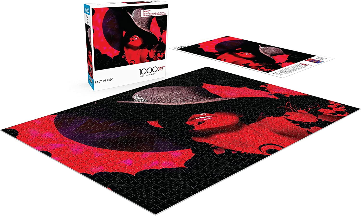 Buffalo Games Lady in Red - 1000 Pieces Jigsaw Puzzle