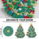 thumbnail image 3 of 2024,Pintura de diamantes, decoración navideña, árbol de Navidad, mesa, kits de pintura de diamantes, 5D, bricolaje, pintura de diamantes navideña, árbol de Navidad 3D, mesa, di, 3 of 4