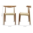thumbnail image 3 of Mundo In Silla Elegante Nórdico Kefren Comedor Oficina Madera Ergonomica Mundo In  SILL0903558NATURAL, 3 of 4