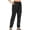 Black, variant on XFLWAM Women's Athletic Hiking Cargo Joggers Pants Outdoor Workout Lightweight Quick Dry Zipper Pockets Khaki S