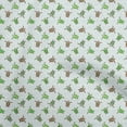 thumbnail image 1 of oneOone Velvet White Fabric Tortoise Sewing Craft Projects Fabric Prints By Yard 58 Inch Wide, 1 of 5