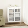 thumbnail image 2 of Amelia Armoire d'Appoint Moderne 31,5 avec 3 Tablettes Ajustables, Blanc, 2 of 9