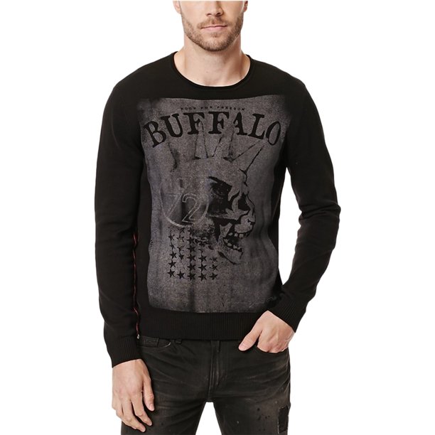 Suéter con Estampado Buffalo David Bitton Wicrane hombre negro grande