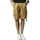 thumbnail image 3 of Pantalones cortos cargo a juego con sarga, de secado rápido, de verano para hombre, color caqui, 3 of 6