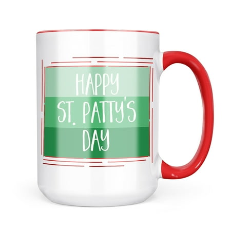 

Christmas Cookie Tin Happy St. Patty s Day St. Patrick s Day Gradient Stripes Mug gift for Coffee Tea lovers