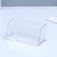 thumbnail image 1 of Paquete de 5 tarjeteros de escritorio para tarjetas de presentación, estuche de almacenamiento de plástico transparente, caja de almacenamiento de datos para un fácil acceso a la oficina, 1 of 5