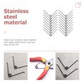 thumbnail image 3 of ifundom Durable Stainless Steel V-Shape Pruner Spring for Gardening 25Pcs, 3 of 6