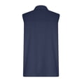thumbnail image 5 of Olyvenn 2026 Summer Fashion Women's Collared Sleeveless Button Down Linen Vest Casual Loose Fit Pocketed Tank Tops Navy M, 5 of 9