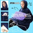 thumbnail image 4 of Arsny Oversized Sherpa Blanket Hoodie for Adult Women Men Teen - Thick Warm Wearable Hooded Sweatshirt Blanket, 4 of 6