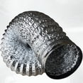 thumbnail image 4 of Wosthever Manguera de ventilación de aire de aluminio del metal fácil de instalar y elástica en manguera de conducto de papel de aluminio Decoración del hogar, 4 of 6