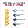 thumbnail image 4 of Pet Factory American Beefhide Braided Sticks Chicken Flavored - 6", 14 Count, 4 of 12
