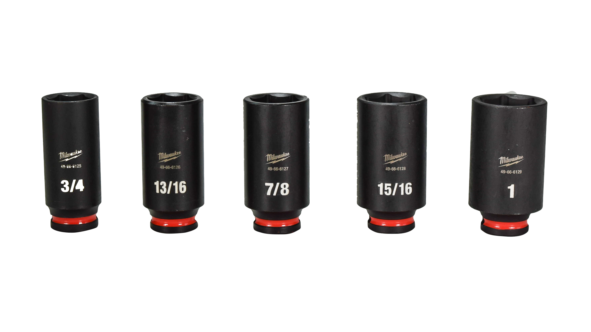 Milwaukee 49-66-7006 SHOCKWAVE 3/8 in. Drive Deep Well 6 Point Impact Socket Set (12-Piece)