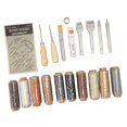 thumbnail image 1 of Leather Sewing Kit Leather Working Supplies with Pointed Waxed Thread Stitching Slot for DIY Craft, 1 of 3
