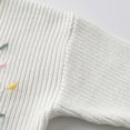 thumbnail image 6 of VNKIDY Girls Sweaters Toddlers Kids Soft Warm Knitted Long Sleeve Creneck Pullover With Handmade Embroidery Cozy Winter Fall Casual For Kids Durable Knitwear, 6 of 8