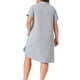 thumbnail image 3 of Agnes Orinda Camisones de Noche para Mujeres Talla Grande con Botones, Camisa de Dormir Suave, Vestido de Pijama 1X Gris, 3 of 6