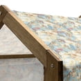 thumbnail image 5 of Shabby Flora Pet House, Vintage Garden Spring Season Seamless Image Flowers Leaves Image, Outdoor & Indoor Portable Dog Kennel with Pillow and Cover, 5 Sizes, Pale Blue Purple White, by Ambesonne, 5 of 5