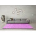 thumbnail image 3 of Ahgly Company Indoor Round Solid Pink Modern Area Rugs, 3' Round, 3 of 4