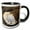 Black/White, variant on 3drose, California, Morro Bay. Sand Dollar on Morro Strand State Beach., 11oz Magic Transforming Mug