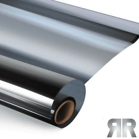 Rockrose One-Way Window Tint Film - 96% UV-resistant Reflective Window Film for Heat Blocking - Anti-Scratch Privacy Window Film for Home and Office -36 in. X 180 in.