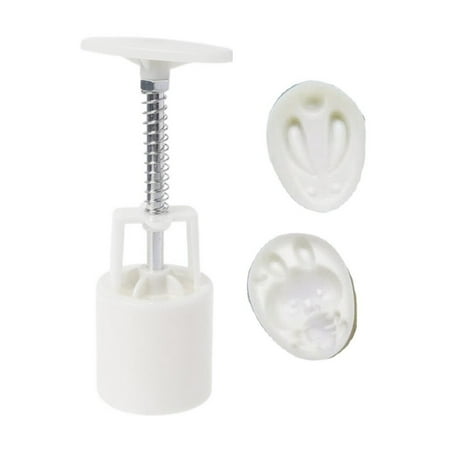 

50g Plastic Mooncake Stamp Cute Rabbit Shape Mooncake Mold DIY Hand Press Mould
