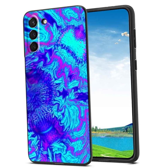 Compatible with Samsung Galaxy S22+ Plus Phone Case, Psychedelic-Trippy-Visuals-Colors-16 Case Silicone Protective for Teen Girl Boy Case for Samsung Galaxy S22+ Plus