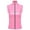 Pink, variant on Women's Patent Leather Stand Collar Tank Top Wet Look Zip-up Sleeveless Vest Jacket Shirts Clubwear Black M