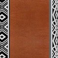 thumbnail image 5 of HomeRoots 415111 0.8 x 17 x 17 in. Brown Geometric Zippered Handmade Faux Leather Throw Pillow Cover - Set of 2, 5 of 7