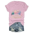 thumbnail image 6 of Duqingm Christmas Vacation Shirt Christmas Shirts for Women: Merry Christmas Printed Short Sleeve T-Shirts Xmas Holiday Tees Tops for Family Pink,M, 6 of 6