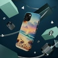 thumbnail image 3 of DistinctInk Tough Case for Apple iPhone 15 PLUS (6.7" Screen), Compatible with MagSafe Charging - "A Serene Sunset on an Empty Beach", 3 of 6