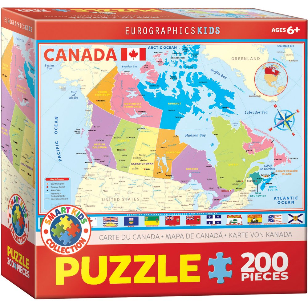 Map of Canada 200Piece Puzzle
