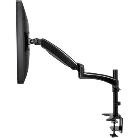 VIVO Premium Black Single Monitor Desk Mount - Adjustable Tilt Swivel Stand for One (1) Screen up to 27