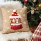 thumbnail image 5 of Funda de cojín decorativa navideña para sofá, sillón o cama | Decoración navideña de invierno para el hogar | Funda de almohada navideña con copos de nieve, 5 of 6
