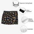 thumbnail image 3 of Pofeuu White And Yellow Snowflakes Print Men’s Boxer Briefs, Moisture-Wicking Underwear, Regular,Trunk-Large, 3 of 5