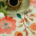 thumbnail image 5 of Balacho Soft Flannel Rustic Floral Area Rug, 6' x 9', Beige, 5 of 8