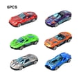 thumbnail image 2 of Bewildely Coche de aleación 164 de 6 piezas, modelo de fundición a presión extraíble, juguetes para niños, juguetes para niños, modelo de Kits de construcción modelo cuatro, 2 of 6
